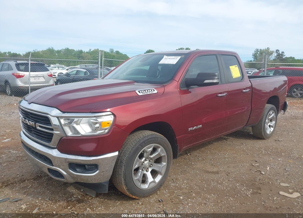 2019 RAM 1500 BIG HORN/LONE STAR  4X4 6'4 BOX VIN: 1C6SRFBT3KN889818