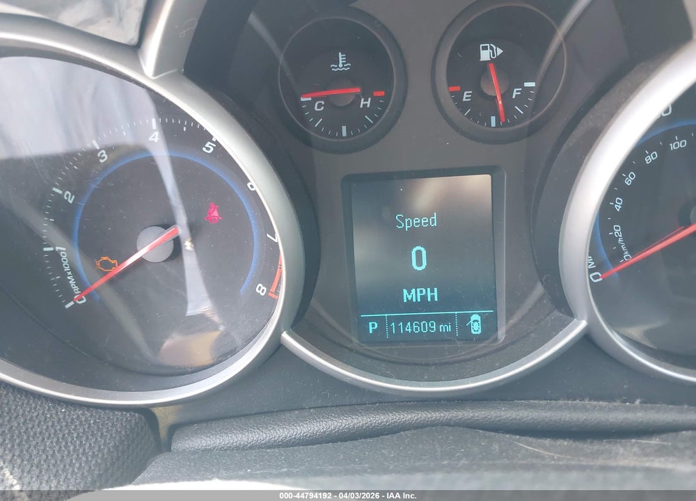 2012 CHEVROLET CRUZE ECO VIN: 1G1PJ5SC0C7408406