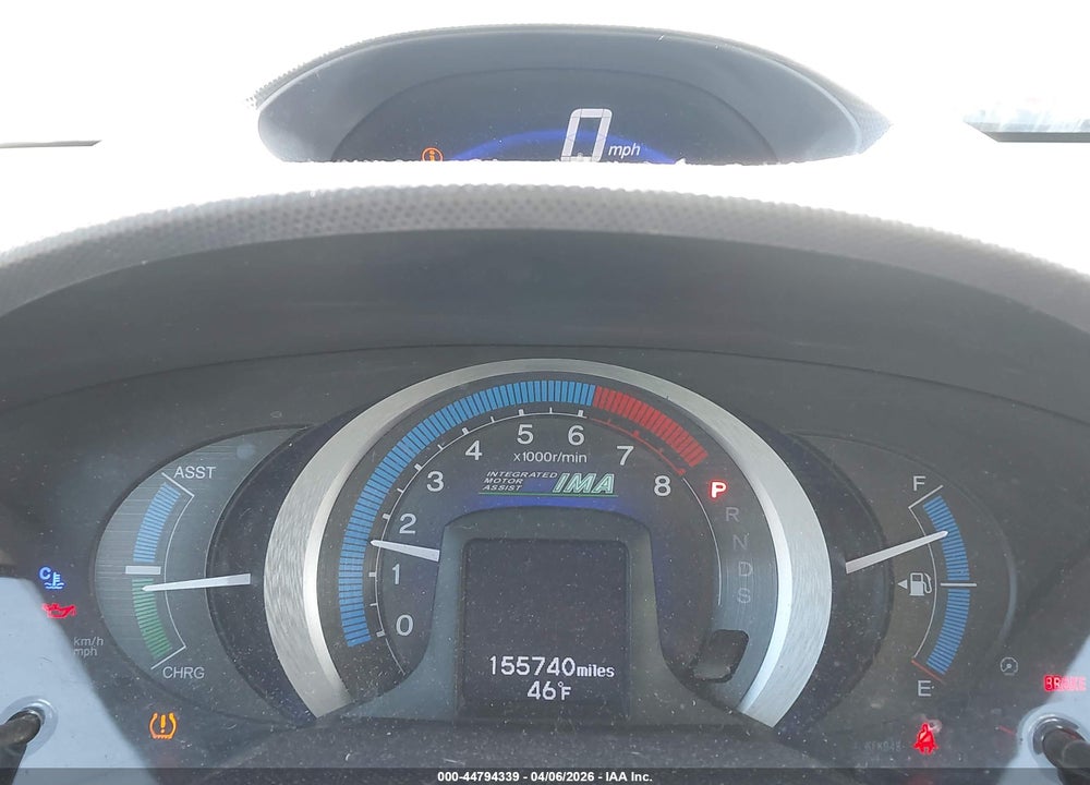 2010 HONDA INSIGHT EX VIN: JHMZE2H73AS042351