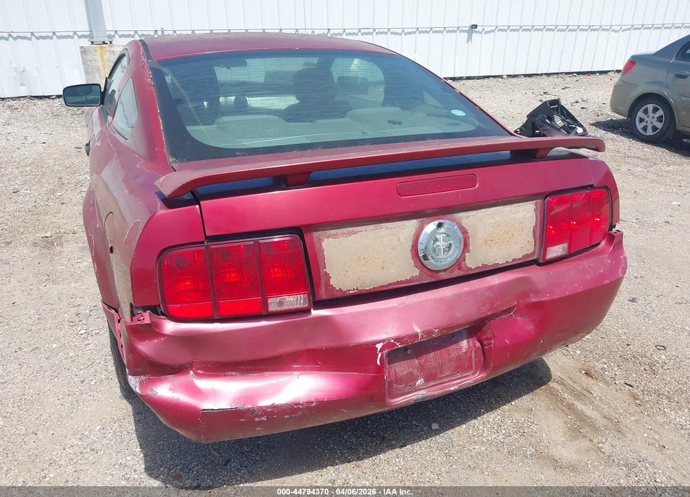 2006 FORD MUSTANG V6 VIN: 1ZVFT80N465181642