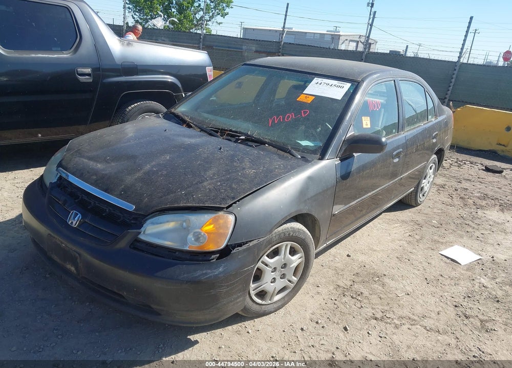 2002 HONDA CIVIC LX VIN: 2HGES16582H604677