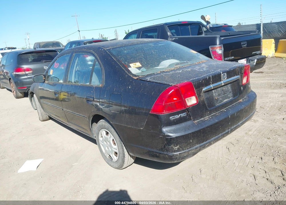 2002 HONDA CIVIC LX VIN: 2HGES16582H604677