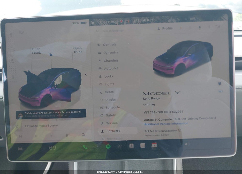 2026 TESLA MODEL Y PREMIUM REAR-WHEEL DRIVE/STANDARD REAR-WHEEL DRIVE VIN: 7SAYGDED6TF532931