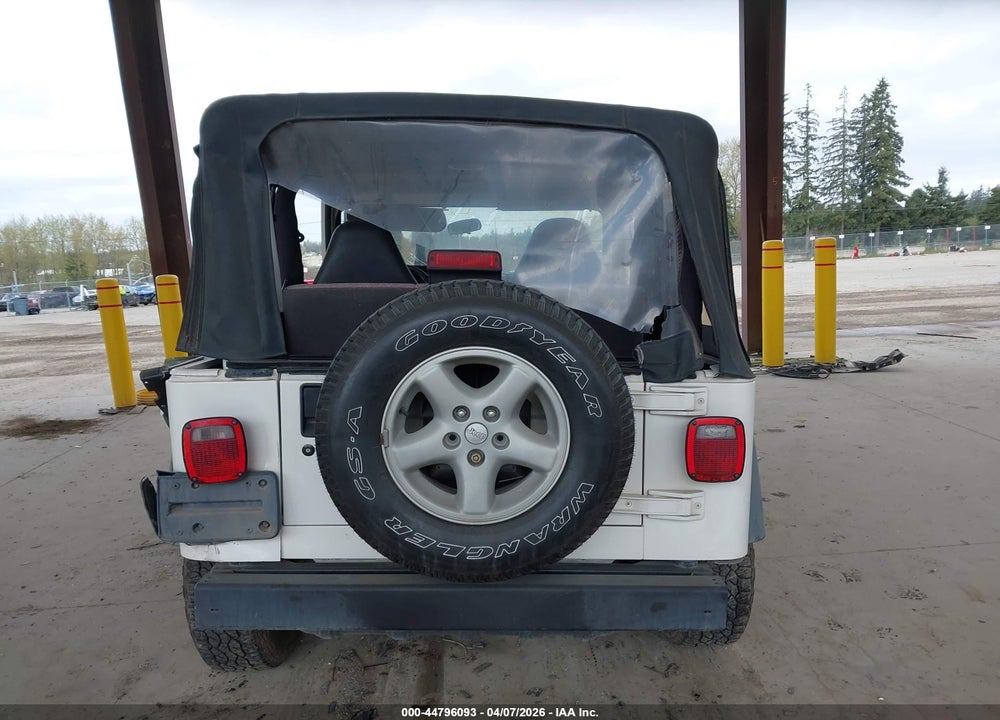 2002 JEEP WRANGLER SE VIN: 1J4FA29PX2P769595