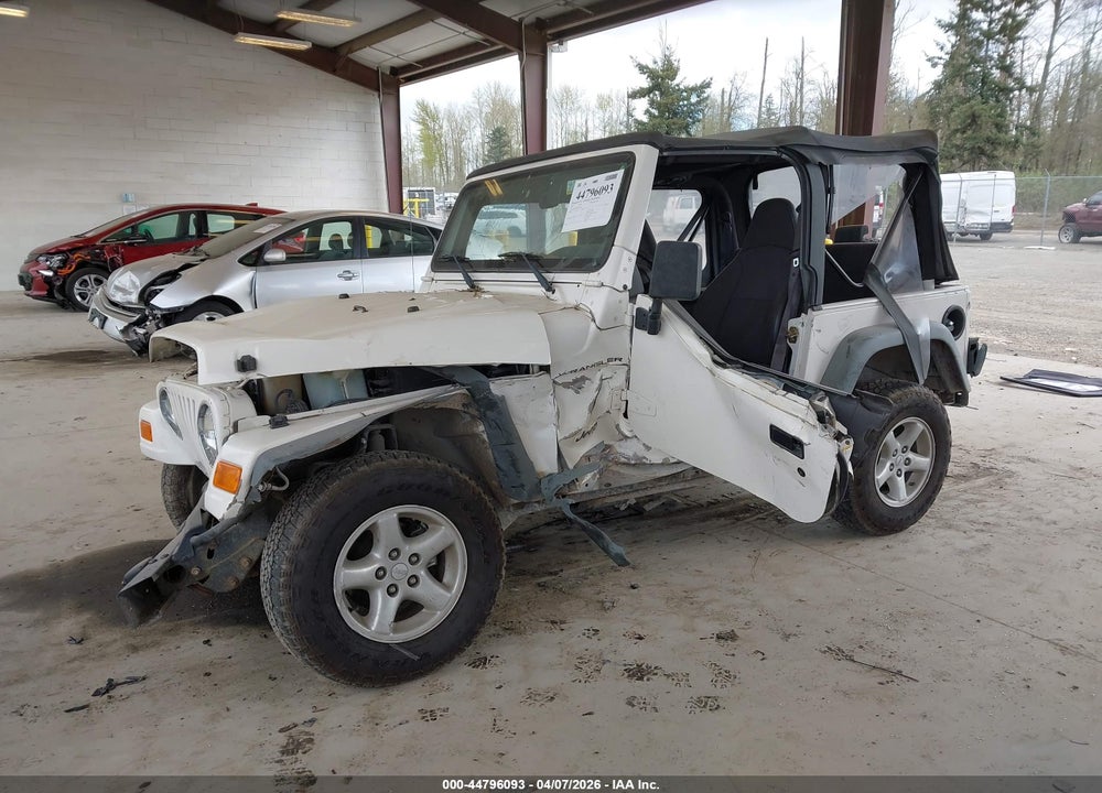 2002 JEEP WRANGLER SE VIN: 1J4FA29PX2P769595