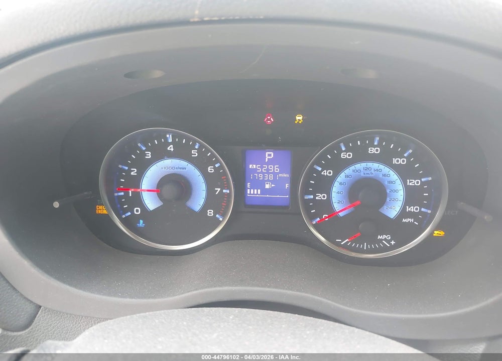 2014 SUBARU XV CROSSTREK HYBRID 2.0I TOURING VIN: JF2GPBKC9EH253325