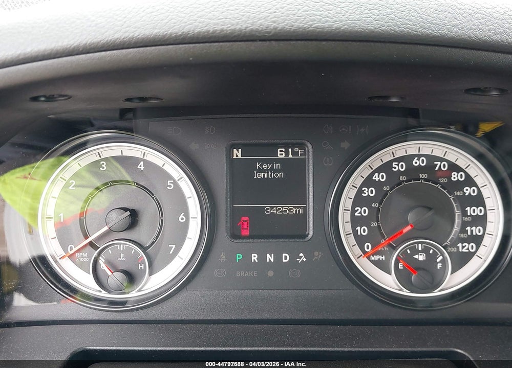 2017 RAM 1500 TRADESMAN  4X4 8' BOX VIN: 3C6JR7DG7HG585278
