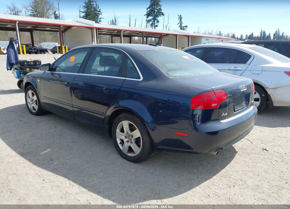 2006 AUDI A4 2.0T VIN: WAUAF78E86A272372