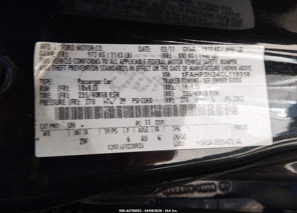 2012 FORD FOCUS TITANIUM VIN: 1FAHP3N24CL116918