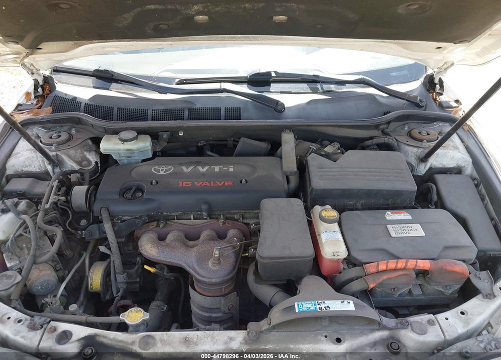 2007 TOYOTA CAMRY HYBRID VIN: JTNBB46K173006686