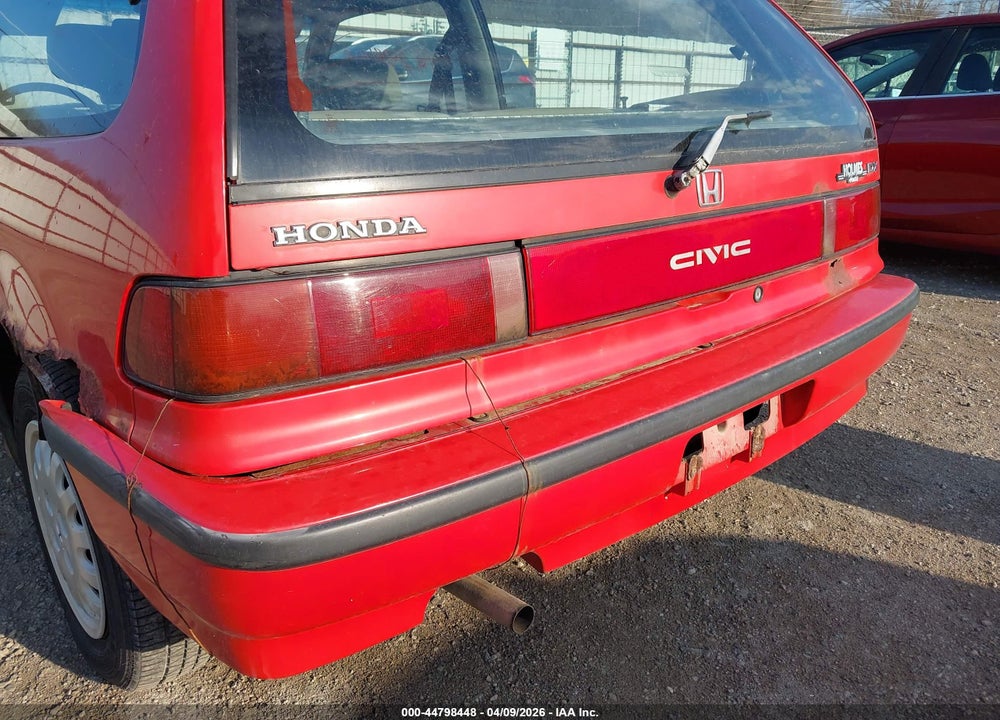 1991 HONDA CIVIC DX VIN: 2HGED6351MH589115