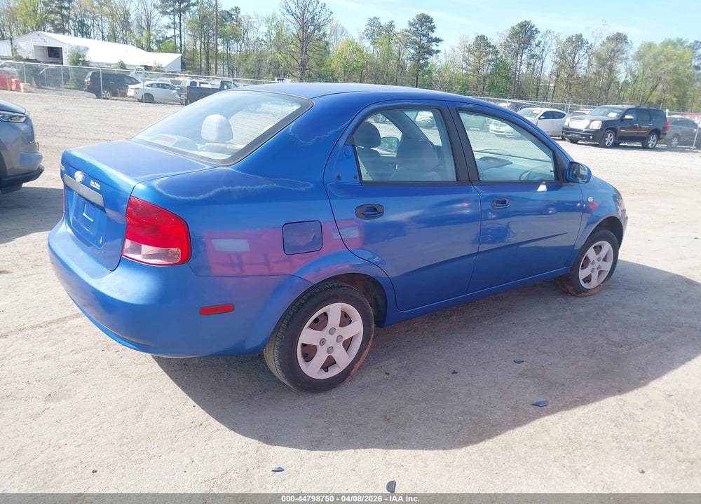 2005 CHEVROLET AVEO LS VIN: KL1TD52685B362547