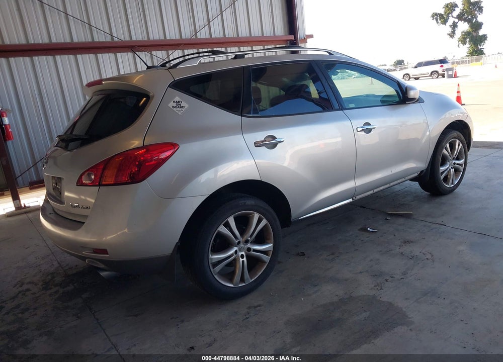 2010 NISSAN MURANO LE VIN: JN8AZ1MW4AW105822