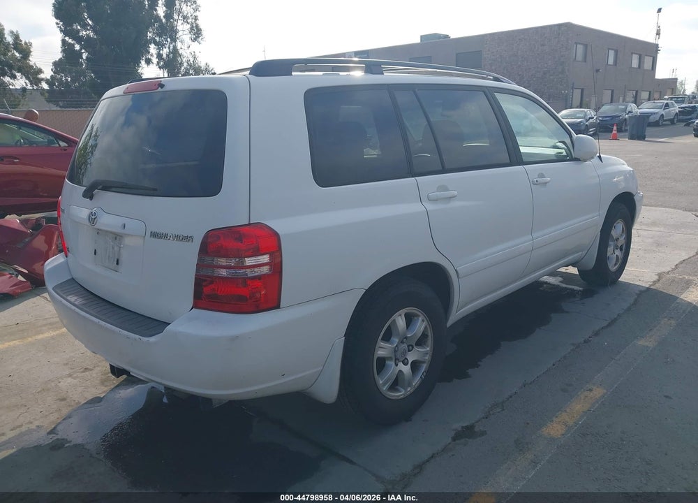 2003 TOYOTA HIGHLANDER V6 VIN: JTEGF21A930099563