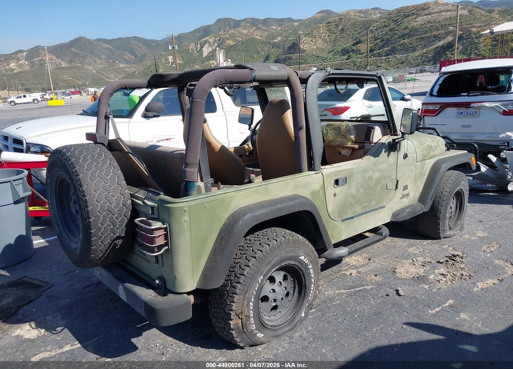 1997 JEEP WRANGLER SE VIN: 1J4FY29P2VP458064