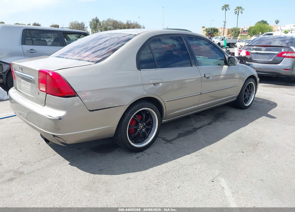 2001 HONDA CIVIC EX VIN: 2HGES26791H514380