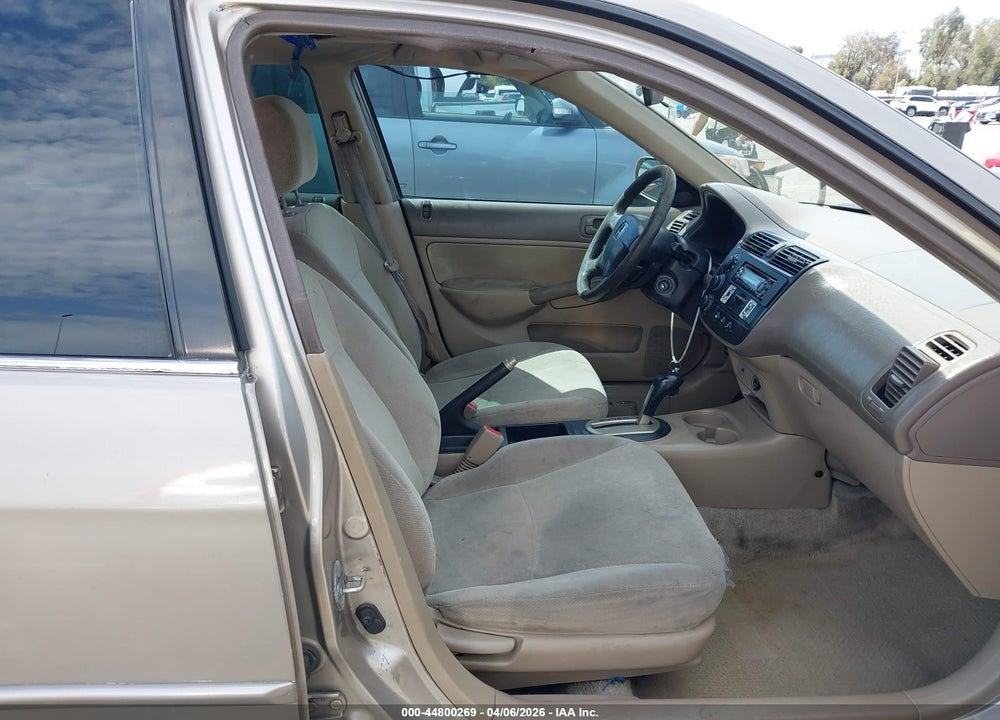 2001 HONDA CIVIC EX VIN: 2HGES26791H514380