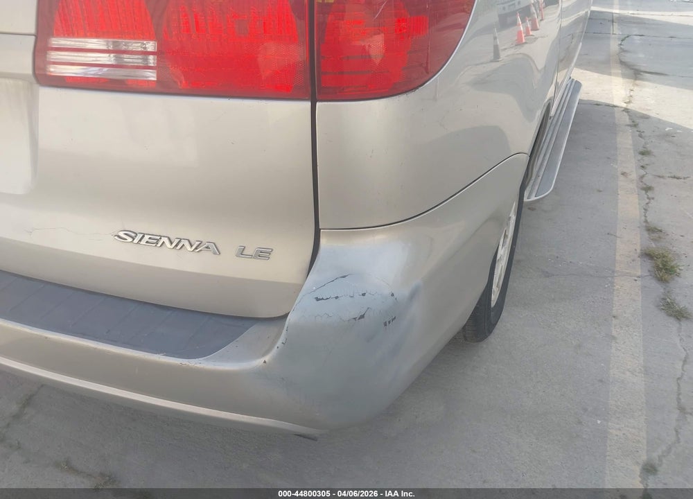 2004 TOYOTA SIENNA LE VIN: 5TDZA23C44S069198