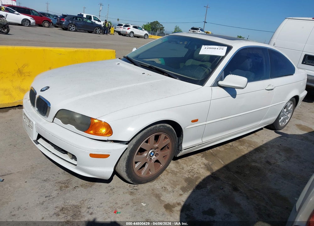 2000 BMW 323CI VIN: WBABM3343YJN87312
