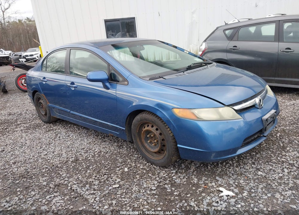 2007 HONDA CIVIC LX VIN: 1HGFA15587L068476