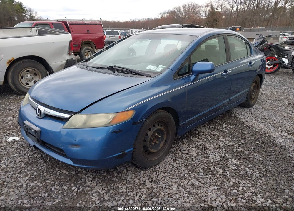 2007 HONDA CIVIC LX VIN: 1HGFA15587L068476
