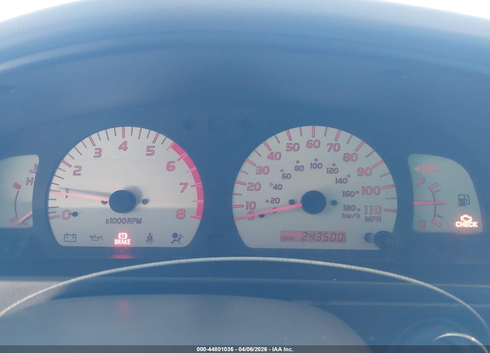 2001 TOYOTA TACOMA PRERUNNER VIN: 5TEGM92N21Z778947