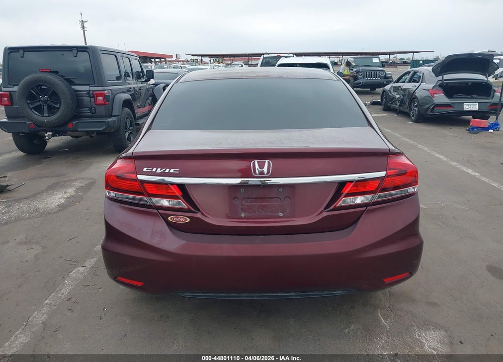 2013 HONDA CIVIC EX VIN: 19XFB2F81DE066910