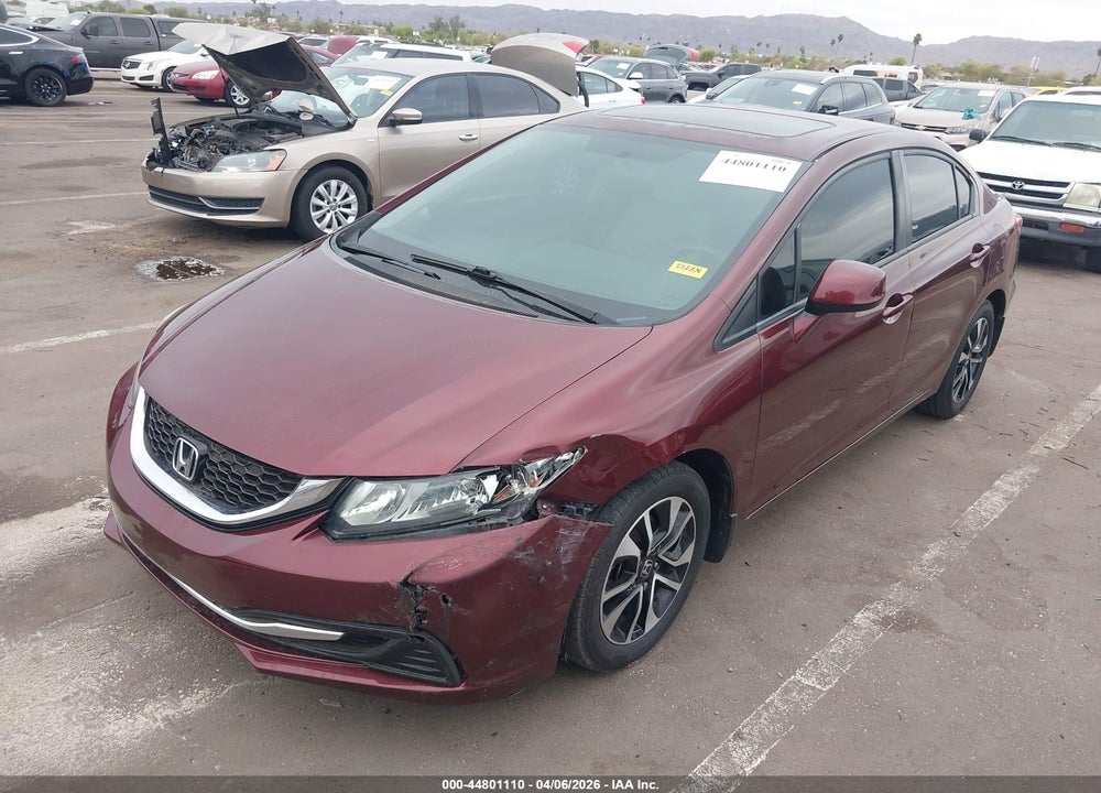2013 HONDA CIVIC EX VIN: 19XFB2F81DE066910