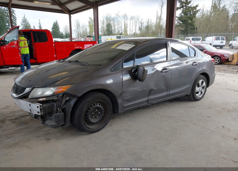 2014 HONDA CIVIC LX VIN: 19XFB2F51EE215078