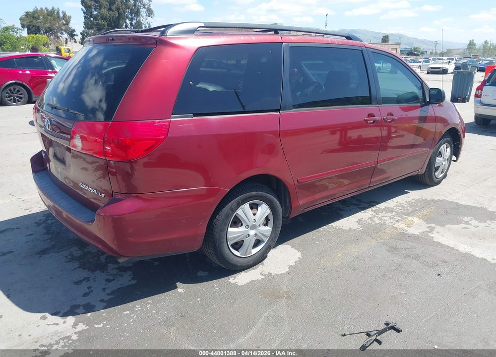 2008 TOYOTA SIENNA LE VIN: 5TDZK23C48S173094
