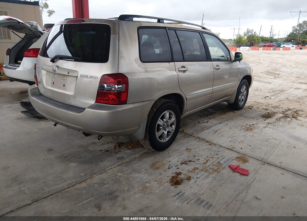 2006 TOYOTA HIGHLANDER V6 VIN: JTEGP21A260103793