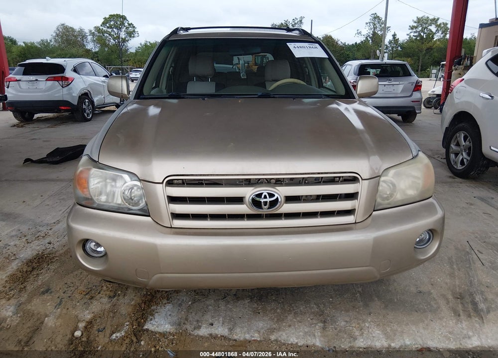 2006 TOYOTA HIGHLANDER V6 VIN: JTEGP21A260103793