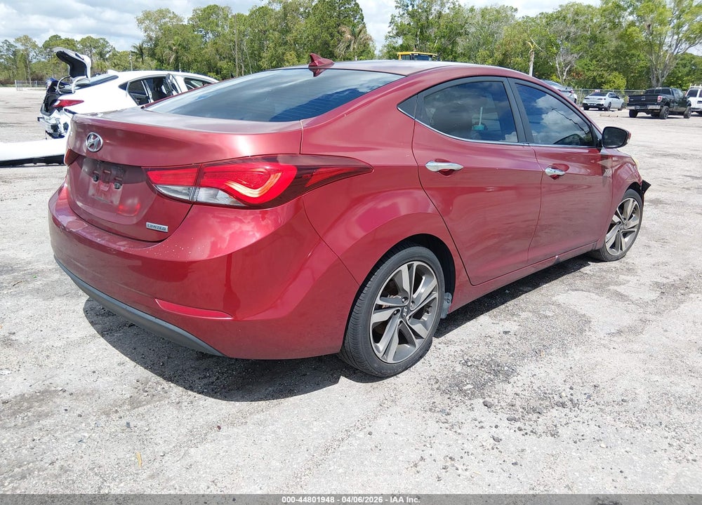 2014 HYUNDAI ELANTRA LIMITED VIN: 5NPDH4AE7EH474503