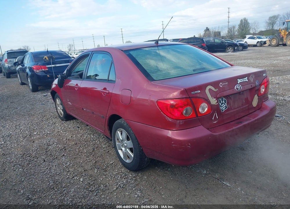 2008 TOYOTA COROLLA LE VIN: 2T1BR32E98C856911