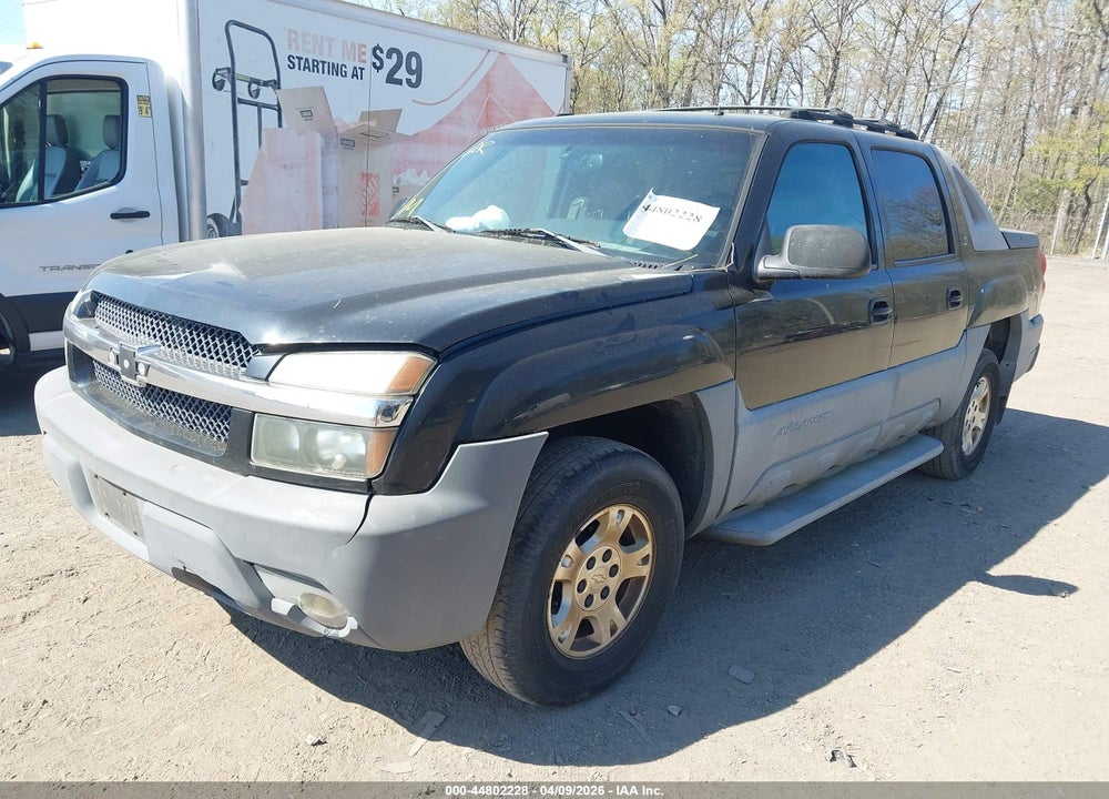 2002 CHEVROLET AVALANCHE 1500 VIN: 3GNEK13T02G289933