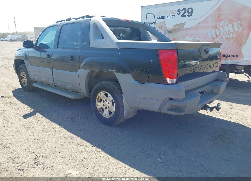 2002 CHEVROLET AVALANCHE 1500 VIN: 3GNEK13T02G289933
