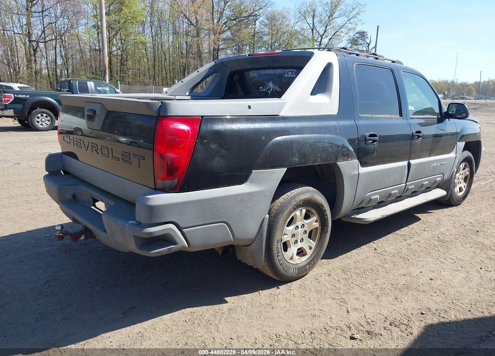 2002 CHEVROLET AVALANCHE 1500 VIN: 3GNEK13T02G289933