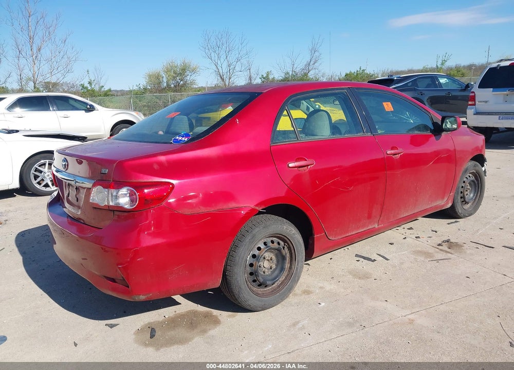 2011 TOYOTA COROLLA LE VIN: 2T1BU4EE4BC590219