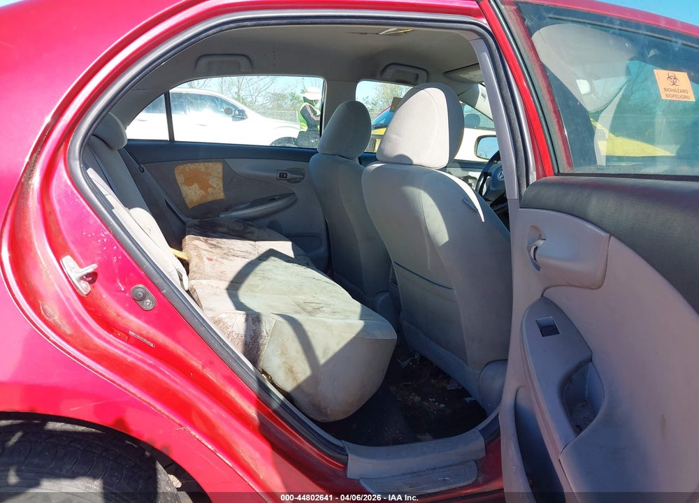 2011 TOYOTA COROLLA LE VIN: 2T1BU4EE4BC590219