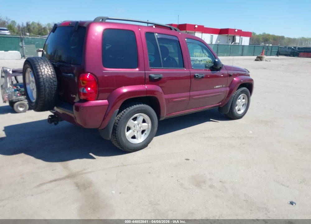 2002 JEEP LIBERTY LIMITED EDITION VIN: 1J4GL58K02W297449