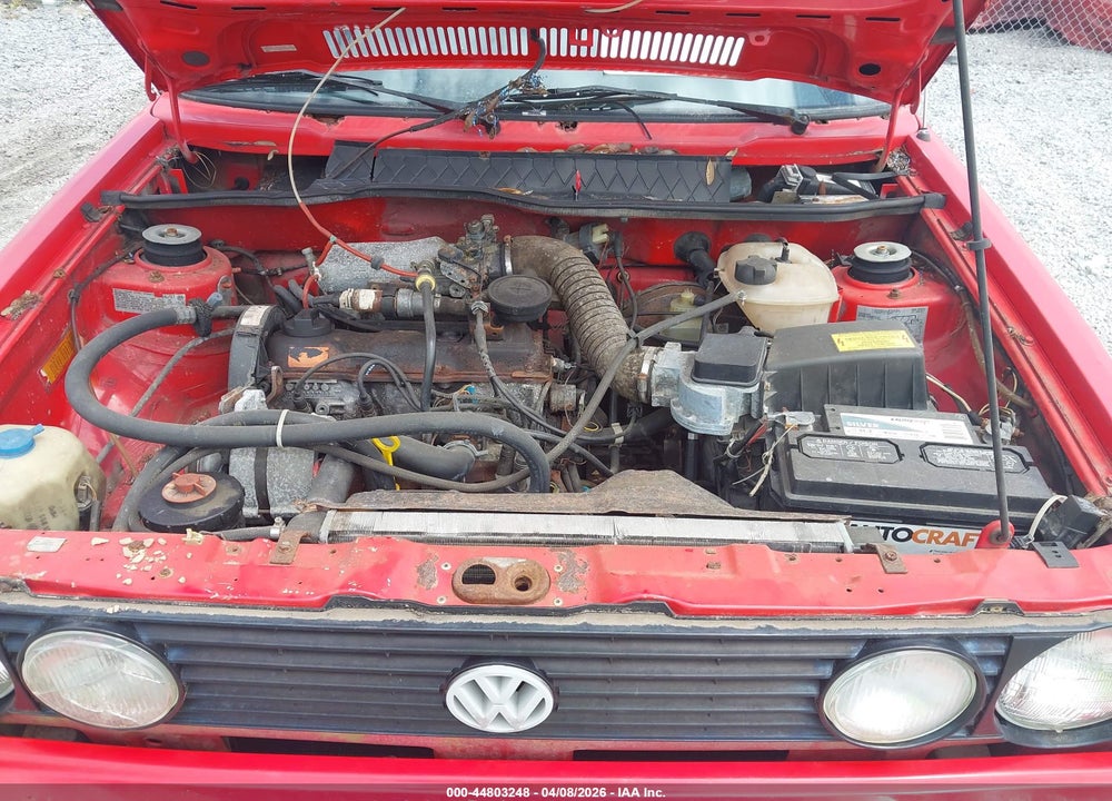 1992 VOLKSWAGEN CABRIOLET VIN: WVWCB5155NK012820