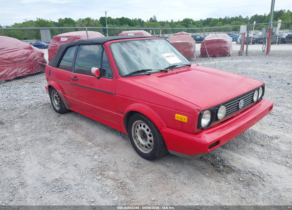 1992 VOLKSWAGEN CABRIOLET VIN: WVWCB5155NK012820