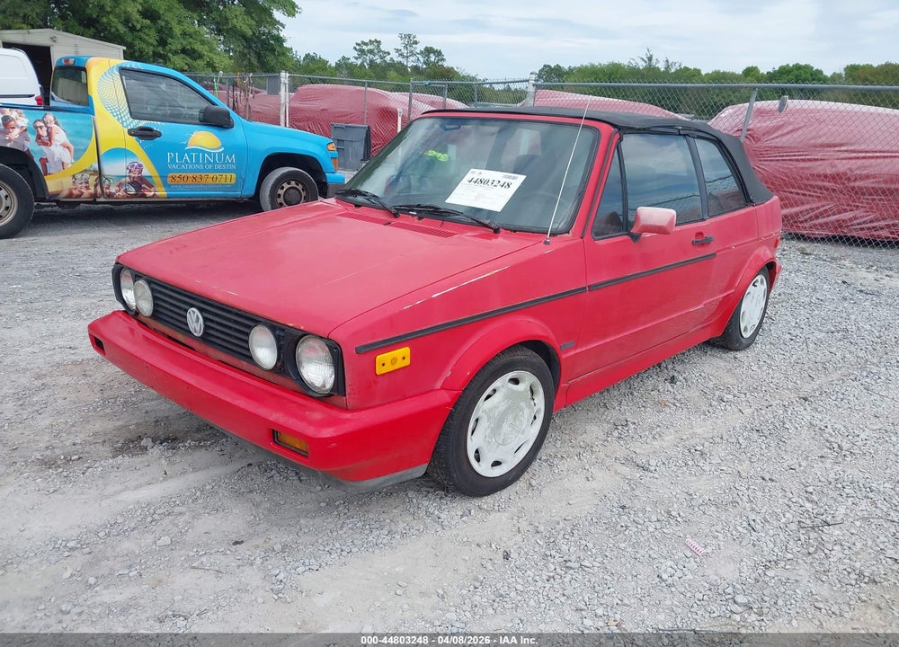 1992 VOLKSWAGEN CABRIOLET VIN: WVWCB5155NK012820
