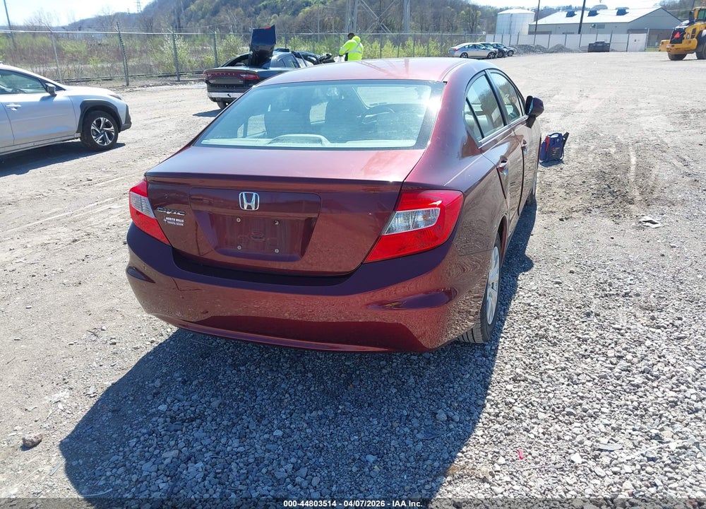 2012 HONDA CIVIC LX VIN: 19XFB2F53CE321545