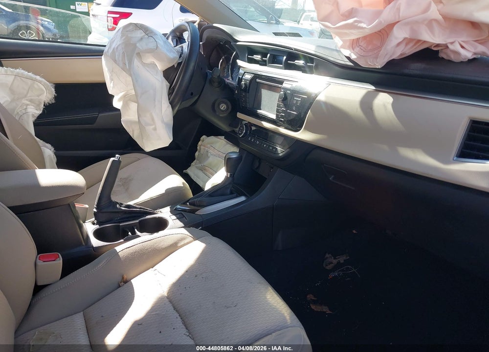 2014 TOYOTA COROLLA LE ECO VIN: 5YFBPRHE8EP017733