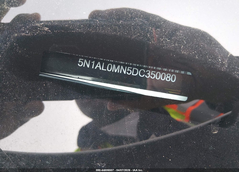 2013 INFINITI JX35 VIN: 5N1AL0MN5DC350080