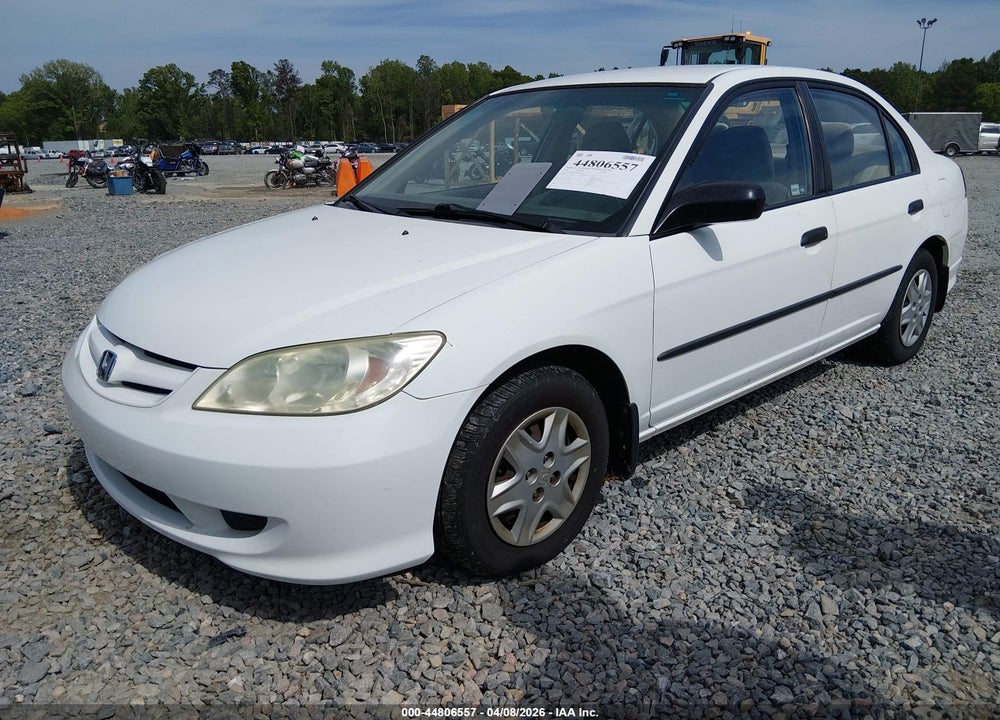 2005 HONDA CIVIC VP VIN: 2HGES16375H577054