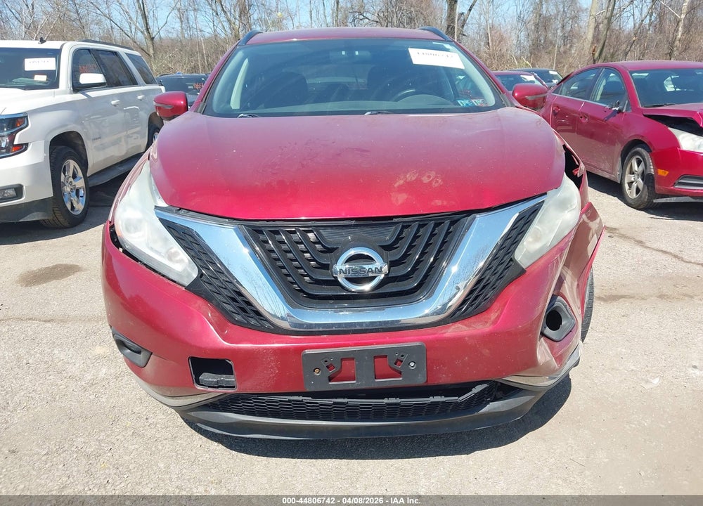 2016 NISSAN MURANO PLATINUM/S/SL/SV VIN: 5N1AZ2MH7GN104192