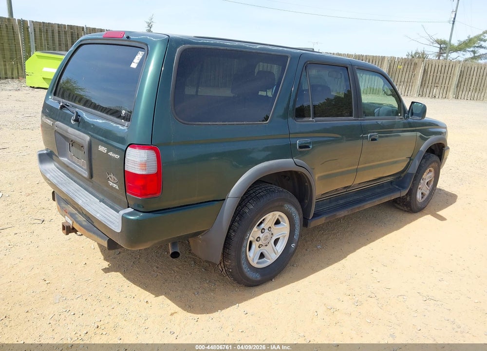1999 TOYOTA 4RUNNER SR5 V6 VIN: JT3HN86R9X0246018