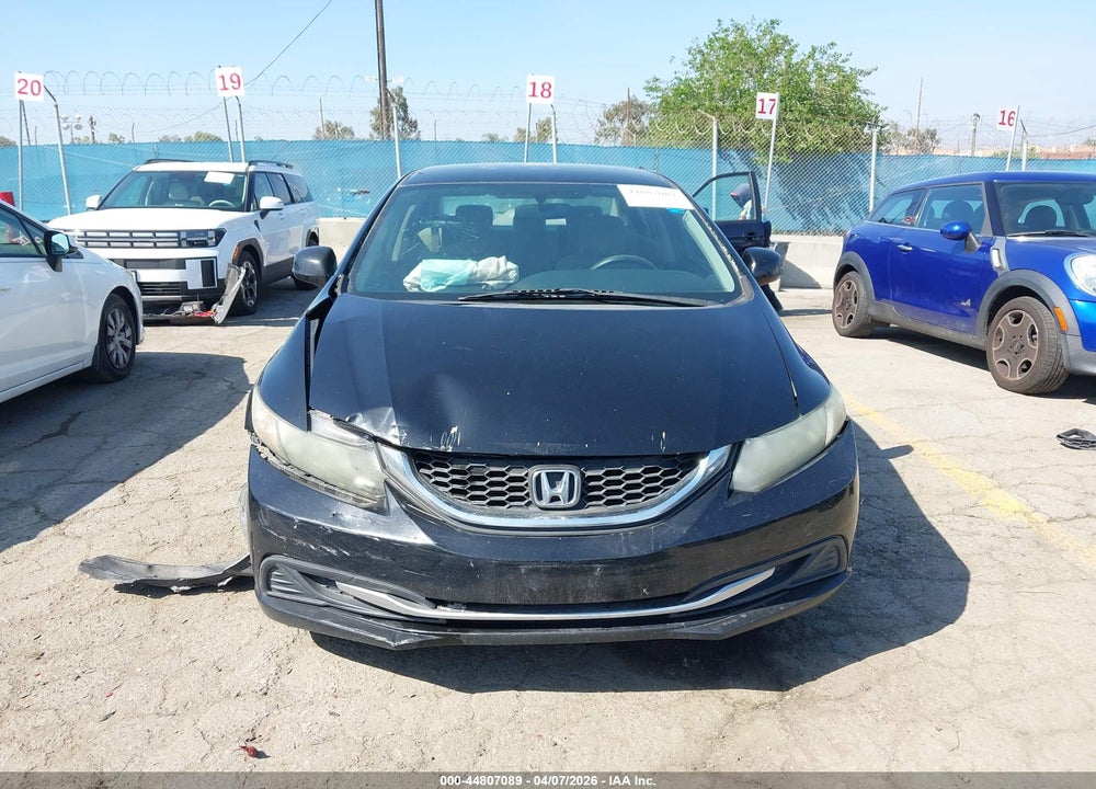 2013 HONDA CIVIC LX VIN: 19XFB2F5XDE031417